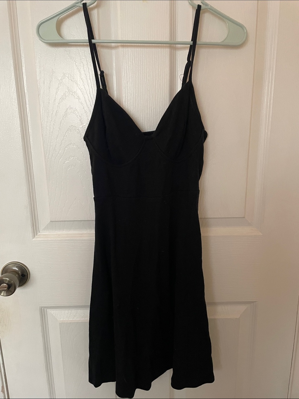 wild fable Black Spaghetti-Strap Mini Dress